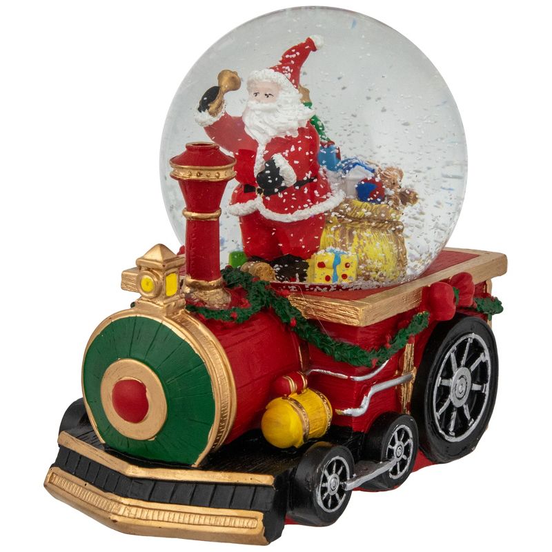 Northlight 6" Santa Claus Musical Train Christmas Snow Globe, 4 of 7
