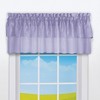 Collections Etc Semi-Sheer Tiered Rod Pocket Window Valance Valance Lilac - 2 of 3