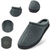 Alpine Swiss Wide Mens Fleece Clog Slippers | Wide Width Slip-On House Shoes with Memory Foam | Cozy Durable Indoor Comfort - 4 of 4