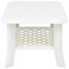 vidaXL Coffee Table End Table with Storage Shelf Side Couch Table Plastic - 3 of 4
