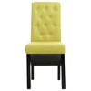 CLIHOME Modern style dining chair, solid wood leg soft cushion fabric kitchen chair(Set of 2) - 2 of 4