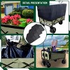 YONWAY Foldable Beach Wagon Cart  Loading Capacity 440lbs,with Strapping System and 3pcs Plastic Liner Bag for Camping Shopping - 4 of 4