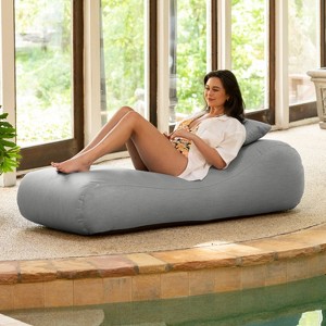 Arlo Outdoor Bean Bag Sun Lounger - Pool and Patio Chaise Recliner - 1 of 4