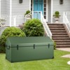 Tangkula Waterproof Outdoor Storage Box 174 Gallon Outdoor Tarpaulin Deck Box with Ventilated Window Corner Protector - 3 of 4