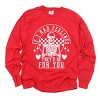 Simply Sage Market Valentine Feelings Skeleton Garment Dyed Long Sleeve - M - Red - 2 of 4