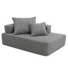 NicBex Couches for Living Room 56" Lounge Frame for Oversized Modular U-Shaped Sectional Sofa Boucle Floor Convertible Compressed Couch - 4 of 4
