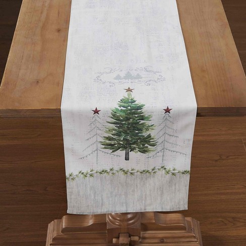 Avanti Linens Trees 72" Runner-Green - image 1 of 3