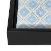 Hello Sayang Snow Flakes Icy Blue Framed Art Canvas - Society6 - 4 of 4