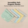 5pk Lumi Muslin Burp Cloths for Baby Boys, Girls, Organic Baby Burp Cloths, Burping Cloths for Babies - 4 of 4