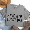 Simply Sage Market Women's Have A Lucky Day Clover Short Sleeve Garment Dyed Tee - 3 of 4