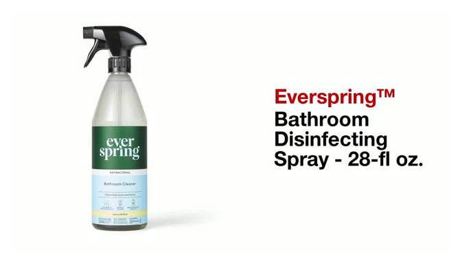 Bathroom Disinfecting Spray - 28 fl oz - Everspring&#8482;, 2 of 7, play video