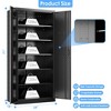 SUXXAN Metal Storage Cabinets with 2 Doors and 5 Adjustable Shelves for Office, Home - 2 of 4