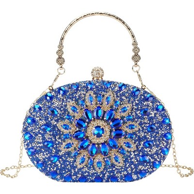 Rhinestone Evening Clutch Purses Evening Weddings,Party Purses Crystal Diamond Glitter Sparkly Handbag