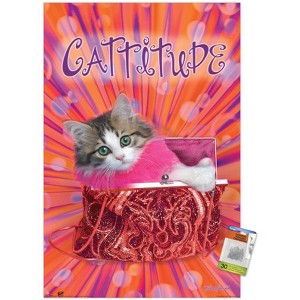 Trends International Keith Kimberlin - Cattitude Unframed Wall Poster Prints - 1 of 4