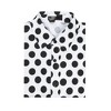 Lars Amadeus Men's Point Collar Polka Dots Pattern Shirt Short Sleeves Printed Dress Shirts - 2 of 4