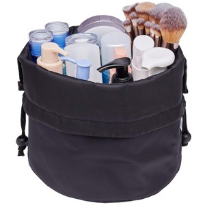 Narwey Barrel Drawstring Makeup Bag Travel Cosmetic Bag Large Toiletry Organizer Waterproof for Women - 1 of 3