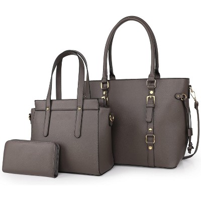 West 3PCS Purses for Women Tote Bag and Wallet Set Shoulder Satchel Handbags