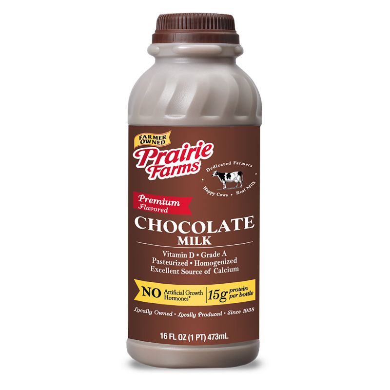 Prairie Farms Premium Chocolate Milk UHT - 14 fl oz, 1 of 5