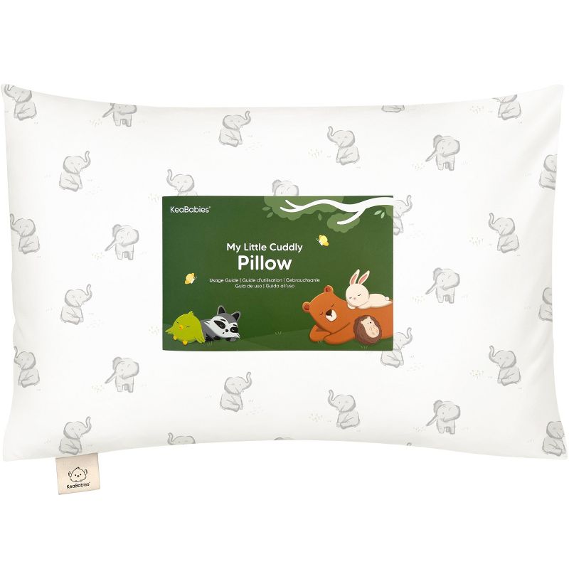 KeaBabies Cuddly Toddler Pillow with Pillowcase, 13X18 Kids Pillow for Sleeping, Small Travel Pillows, Nursery Pillow, 1 of 10