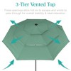 Best Choice Products 10ft 3-Tier Solar Patio Umbrella w/ 24 LED Lights, Tilt Adjustment, Easy Crank - 2 of 4