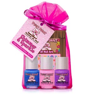 Piggy Paint Nail Polish Set - 3pk/0.25 fl oz each + 1 Nail Art - 1 of 4