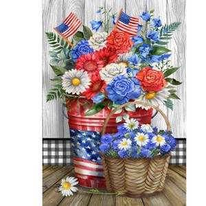 Briarwood Lane Spring House Flag 40x28 For Outdoor Red White and Beautiful For Spring House Flag - 1 of 4
