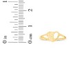 10k Yellow Gold 7mm Thin Half Open Nugget Heart Filigree Ring - 4 of 4
