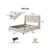 Platform Bed Frame with Upholstered Wingback Headboard, 4 Storage Drawers, Charging Station, Noise-Free Design, No Box Spring Needed. - 2 of 4