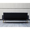 Modern Convertible Futon Sleeper with Mattress, Sturdy Metal Frame & Legs, Foldable Backrest Sofabed - 4 of 4