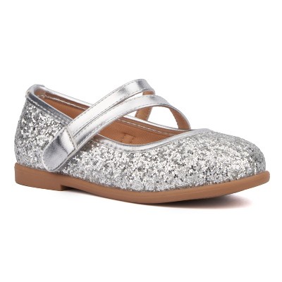 Olivia Miller Girl's Toddler Princess Heart Maryjane Flats
