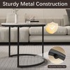 23" Nesting Coffee Tables Set of 2, Round Coffee Table for Living Room, Bedroom - 4 of 4