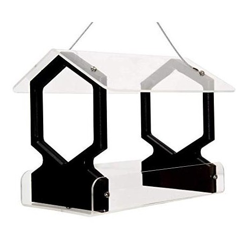 JCS Wildlife Geometric Hanging Bird Feeder Holds 3 Cups - image 1 of 4