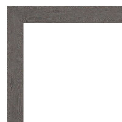Rustic Plank Grey Framed Natural Cork Bulletin Board, 23" x 17"