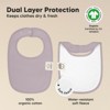 KeaBabies 8pk Organic Baby Bibs for Boy, Baby Drool Bib for Baby Boys and Girls, Newborn Teething Bibs - 3 of 4