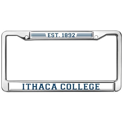 Ithaca College School Logo Full Size Standard License Plate Metal Frame
