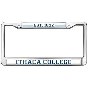 Ithaca College School Logo Full Size Standard License Plate Metal Frame - 1 of 4