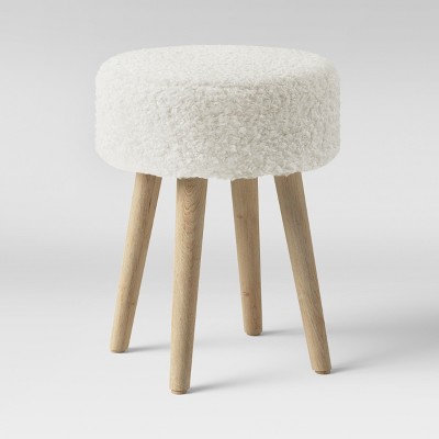 faux fur ottoman target