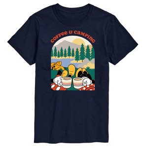 Men's - Disney - Coffee and Camping Short Sleeve Graphic T-Shirt - 1 of 4