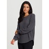 RBX Active Women's Legging Friendly Micro Ribbed Ultra Soft Fashion Lounge Pullover Top - 4 of 4
