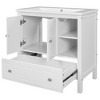 30" Bathroom Vanity with Sink Combo, Modern Bathroom Storage Cabinet, Freestanding Under-mount Ceramic Sink Vanity For Bathroom Garage Garden - 3 of 4