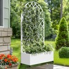 PexFix Arched Outdoor Metal Trellis with Planter Box - 4 of 4