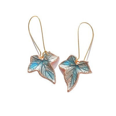 SOHI Women's Leaf Drop Earrings