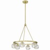 Crystorama Lighting Aragon 6 - Light Chandelier in  Soft Brass - 4 of 4