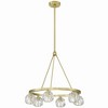 Crystorama Lighting Aragon 6 - Light Chandelier in  Soft Brass - image 4 of 4