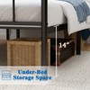 MAYEERTY 14"H Twin Size Bed Frames Metal Platform Bed No Box Spring Needed£¬Under Bed Storage, Black - 3 of 4