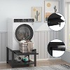 COZONY 29 Inch Heavy Duty Washer Dryer Stand, Pull Out Shelf Anti Vibration Base Storage 800 LBS Capacity - 2 of 4