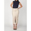 Women's Faux Leather Midi Skirt 2422348 T - Dex Clothing - 3 of 3