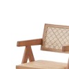 Acme Furniture 20" Valentina Dining Chair Rattan and Natural Finish : Set of 2, Upholstered Leather, No Assembly Required - 2 of 4