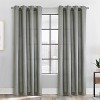 Habitat 100% Polyester Milo Light Faux Linen Solid Filtering Grommet Curtain Panel Grey - 2 of 4