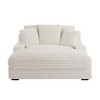 CAVINAS Modern Double Sleeper Sofa, Corduroy Upholstered Cloud Couch with Square Armrests, for Bedroom, Living Room - 3 of 4